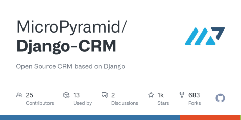 GitHub - MicroPyramid/Django-CRM: Open Source CRM based on Django