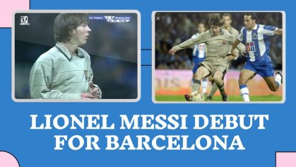 Lionel Messi â Debut Match For Barcelona â 16/11/2003 - YouTube