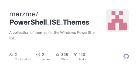 GitHub - marzme/PowerShell_ISE_Themes: A collection of themes for the Windows PowerShell ISE.