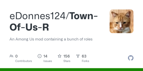 GitHub - eDonnes124/Town-Of-Us-R: An Among Us mod containing a bunch of roles