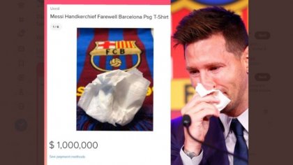 Fantastis! Tisu Bekas Usap Air Mata Lionel Messi Dijual Rp 14 Miliar