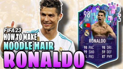 How to Create Noodle Hair Ronaldo | FIFA 23 - YouTube