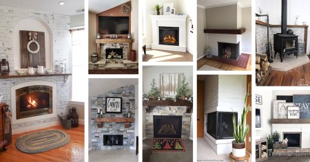 16 Best DIY Corner Fireplace Ideas for a Cozy Living Room in 2022