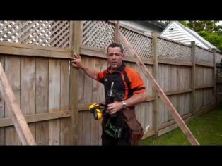 How to Repair a Leaning Fence | Mitre 10 Easy As DIY - YouTube