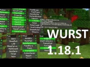 *2022* How to download Wurst Hack Client 1.18.1! Cheat/Hack - YouTube