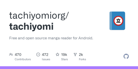 GitHub - tachiyomiorg/tachiyomi: Free and open source manga reader for Android.