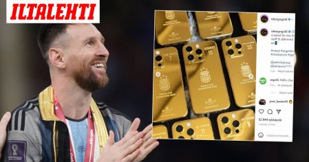 Lionel Messi hankki 35 kultaista puhelinta Argentiinan maajoukkueelle