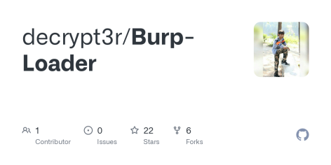 GitHub - decrypt3r/Burp-Loader