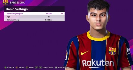 PES 2020 Faces Pedri by Rachmad ABs ~ SoccerFandom.com | Free PES Patch and FIFA Updates