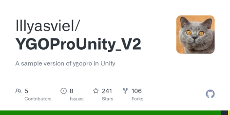 GitHub - lllyasviel/YGOProUnity_V2: A sample version of ygopro in Unity
