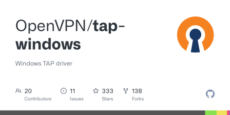 GitHub - OpenVPN/tap-windows: Windows TAP driver