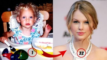 Taylor Swift - Transformation From 1 To 32 Years Old - YouTube