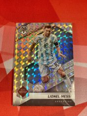 2021 Mosaic FIFA Road to World Cup #10 LIONEL MESSI Silver Argentina Card SP