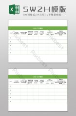 5W2H Vorlage Excel | Excel Vorlagen XLSX gratis herunterladen - Pikbest
