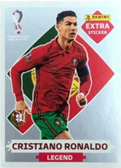 Cristiano Ronaldo silver Extra Sticker Qatar 2022 Panini  | eBay
