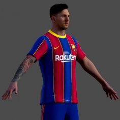 Lionel Messi - 3D Model by AniFigs
