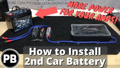 How To Install a Second Car Audio Battery In Your Vehicle! - YouTube