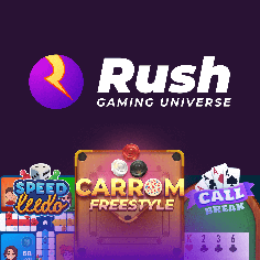 Rush - Play Ludo, Carrom, Call Break Game & More | Get ₹50 FREE on Signup