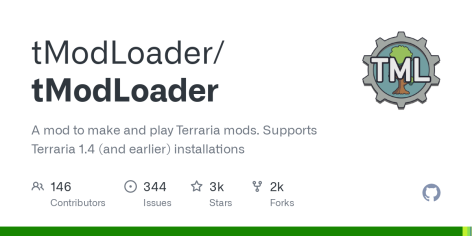 GitHub - tModLoader/tModLoader: A mod to make and play Terraria mods. Supports Terraria 1.4 (and earlier) installations