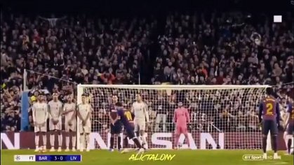 Lionel Messi Free Kick vs Liverpool - video Dailymotion