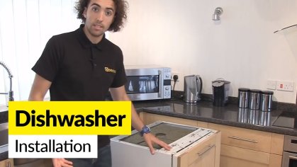 How to Install a Dishwasher - YouTube