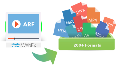 How to Free Convert ARF to MP4, AVI, MOV, MKV, MP3 for Playback without Restriction?