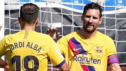 Alaves 0-5 Barcelona: Lionel Messi wins seventh La Liga golden boot - BBC Sport