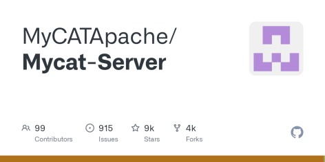 GitHub - MyCATApache/Mycat-Server
