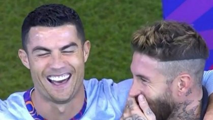 WATCH| Cristiano Ronaldo Reminds Sergio Ramos To Take off Earrings; His Reaction is Unmissable