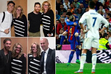 Cristiano Ronaldo, Lionel Messi and Co meet Hollywood star Julia Roberts after dramatic El Clasico | The Sun