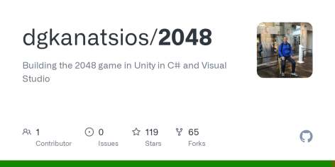GitHub - dgkanatsios/2048: Building the 2048 game in Unity in C# and Visual Studio