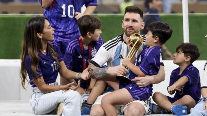 Potret Istri & Anak Messi Rayakan Kemenangan Piala Dunia