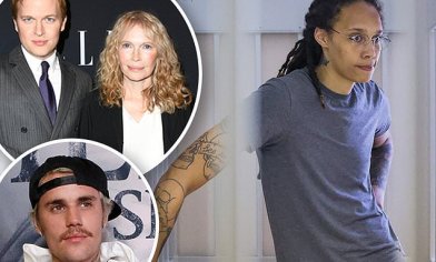 Justin Bieber and Mia Farrow lead stars reacting to Brittney Griner's 9-year prison sentence | Daily Mail Online