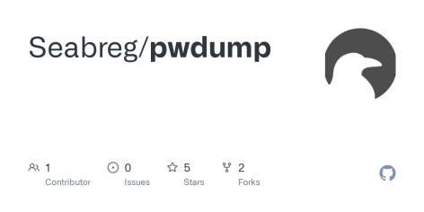 GitHub - Seabreg/pwdump