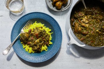 Khoresh-e Ghormeh Sabzi (Persian Herb, Bean and Lamb Stew) Recipe - NYT Cooking