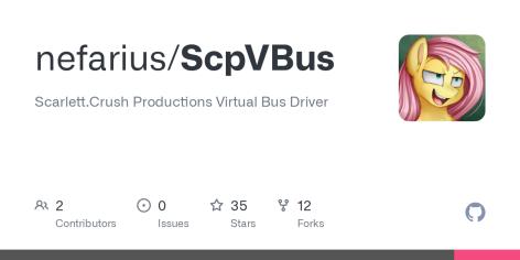 GitHub - nefarius/ScpVBus: Scarlett.Crush Productions Virtual Bus Driver