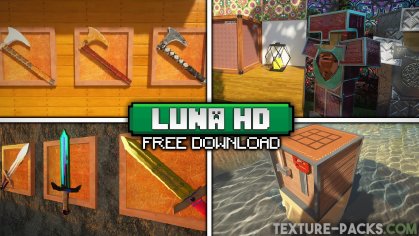 Luna HD Texture Pack 1.19, 1.19.2 → 1.18.2 - Free Download