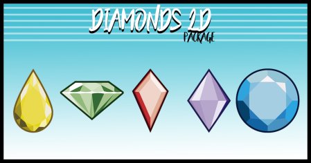 Diamonds 2D - Sprite Package | 2D Environments | Unity Asset Store