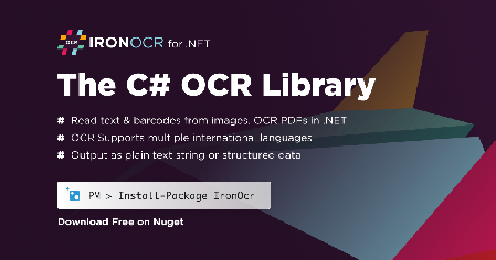 C# OCR Library [Supports Low DPI Images] | IronOCR