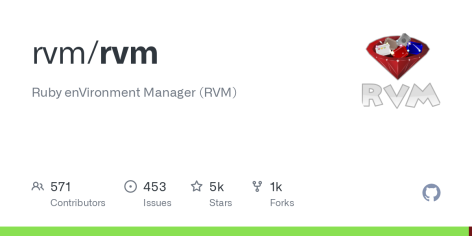 GitHub - rvm/rvm: Ruby enVironment Manager (RVM)
