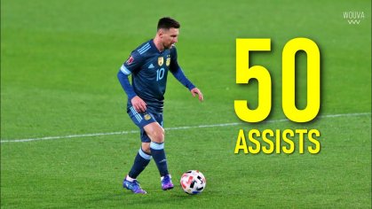 Lionel Messi - All 50 Assists for Argentina - YouTube