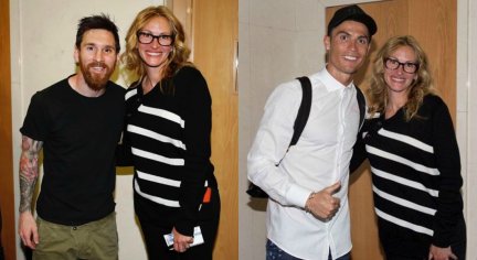 Julia Roberts Shares Fan Moment With Ronaldo And Messi