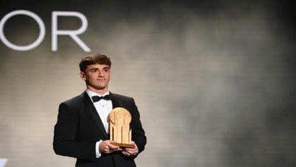 Barcelona's Gavi wins Kopa Trophy for best youngster at Ballon d'Or gala<!-- --> - SportsBrief.com