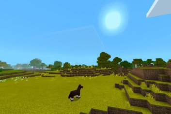 Download Shaderless Shader for Minecraft PE: bright and colorful world