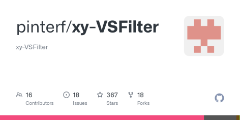 GitHub - pinterf/xy-VSFilter: xy-VSFilter