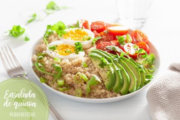 Ensalada de QUINOA (8 recetas de ensaladas con quinoa fáciles y sanas) | PequeRecetas