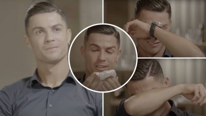 Teary-Eyed Cristiano Ronaldo Watching Video Of His Late Father Is Still Incredibly Powerful