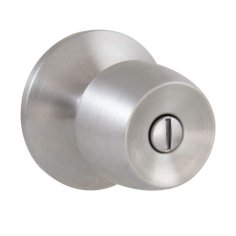 Defiant Brandywine Stainless Steel Bed and Bath Door Knob T8610B - The Home Depot