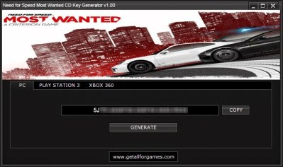 Need For Speed Most Wanted License Key Free Download - downcfil