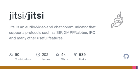 GitHub - jitsi/jitsi: Jitsi is an audio/video and chat communicator that supports protocols such as SIP, XMPP/Jabber, IRC and many other useful features.